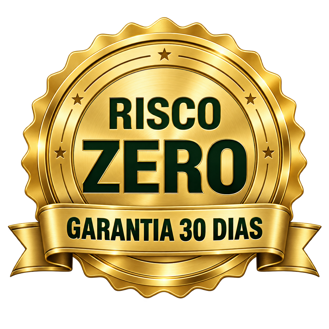 Selo de garantia de 30 dias — risco zero